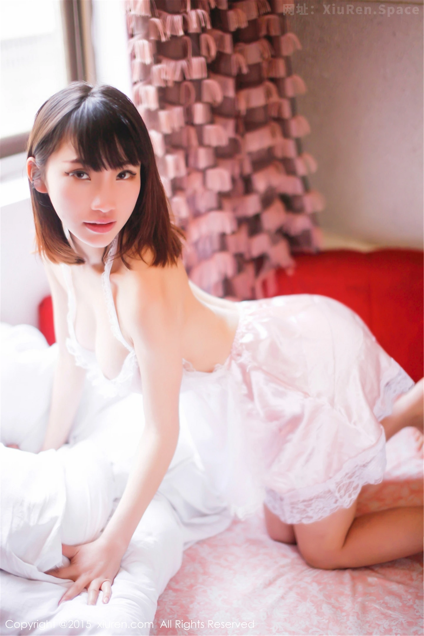 图片[6]-[XiuRen秀人网]VOL.270 嫩模颜浅浅Cindy白色吊带睡裙真空露美乳撩人诱惑写真52P-秀人网官方网站